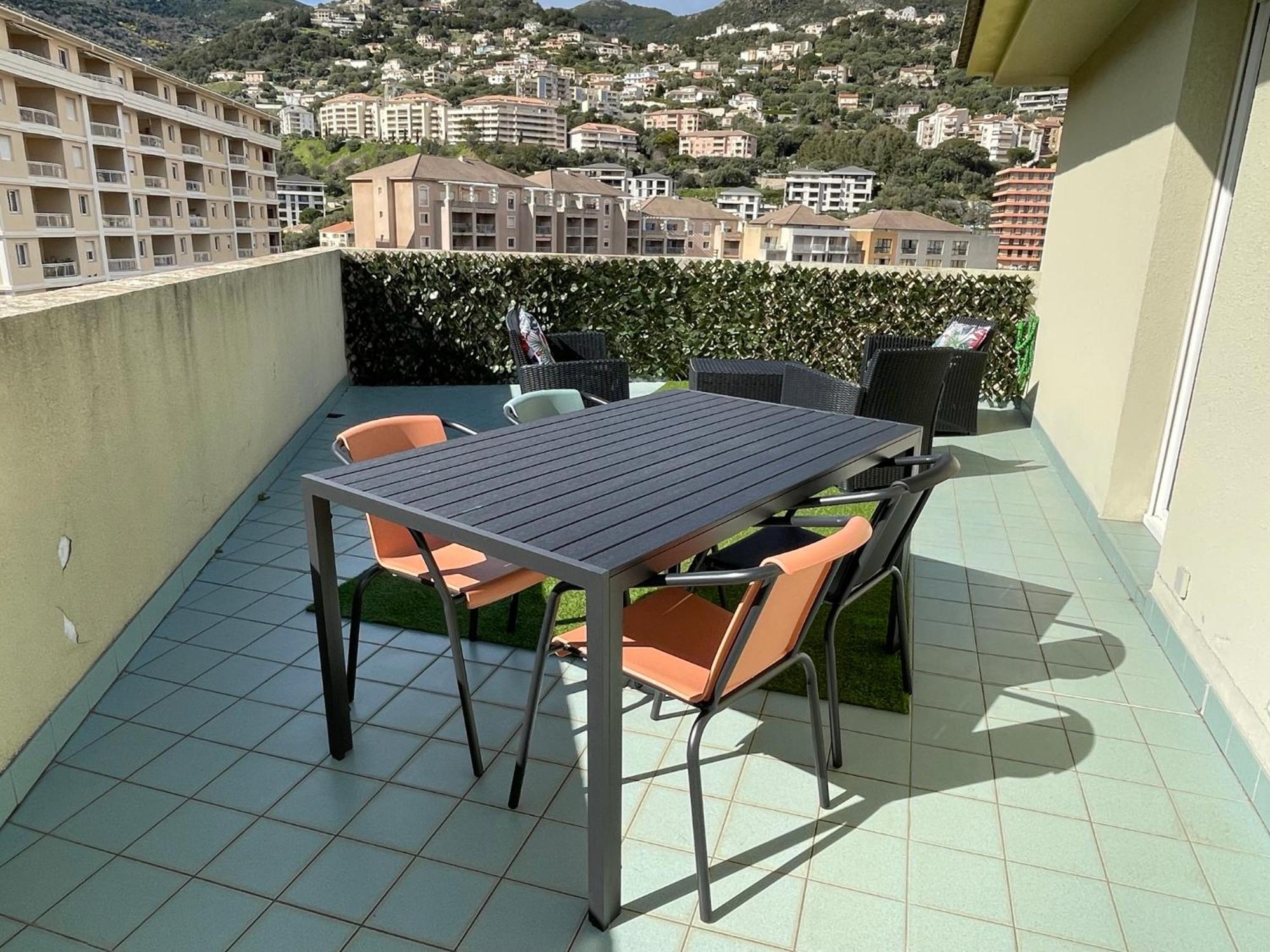 Grand T2 Proche Centre Ville, Vue Mer Et Montagne Bastia  Exterior photo
